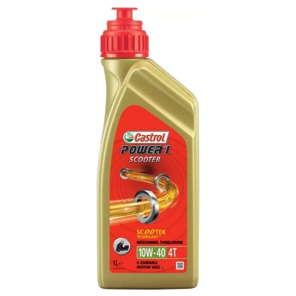 Castrol Power 1 Scooter 10w/40 4t 1 Lt Motosiklet Yağı - Görsel 3