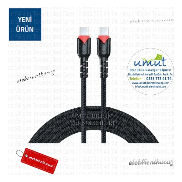 Syrox C130t 1.2 M Type-C Hızlı Şarj Kablosu - Görsel 5