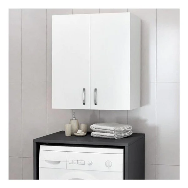 Remaks Makina Üstü Dolap, Banyo Dolabı, Çamaşır Dolabı, Havlu Dolabı - Beyaz - Görsel 2