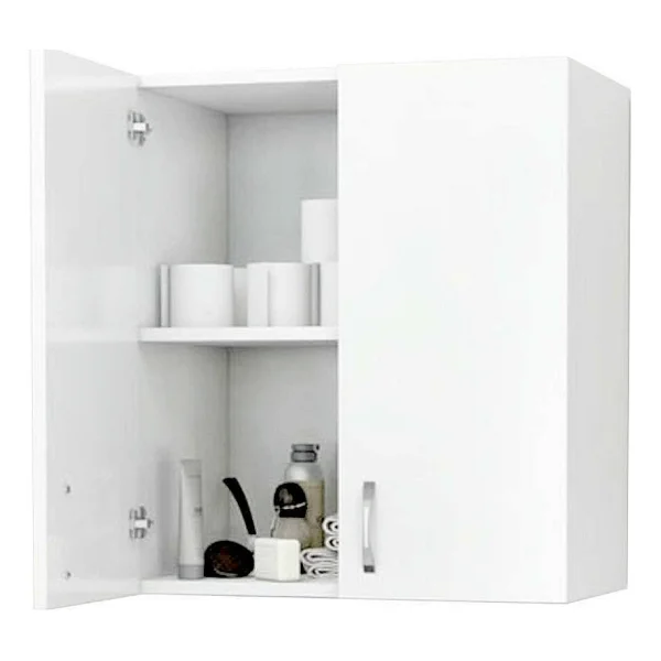 Remaks Makina Üstü Dolap, Banyo Dolabı, Çamaşır Dolabı, Havlu Dolabı - Beyaz - Görsel 4