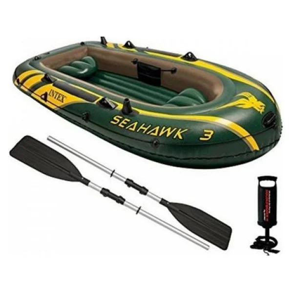 Intex Seahawk 4 68351 351x145x48 Cm 4 Kişilik Şişme Bot Seti - Görsel 8