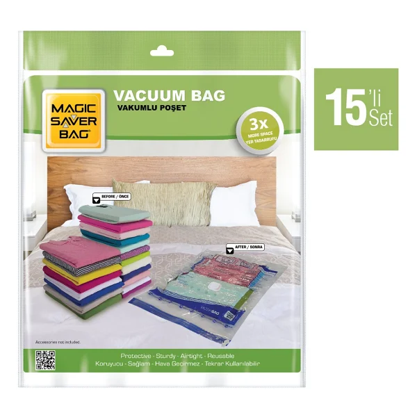 Magic Saver Bag 20'li Vakumlu Poşet Seti 3 - Görsel 3