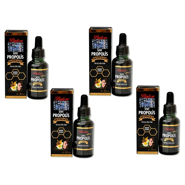 Balen Sıvı Propolis Ekstraktı Su Bazlı 4x 30 Ml - 30 Gr - Görsel 2