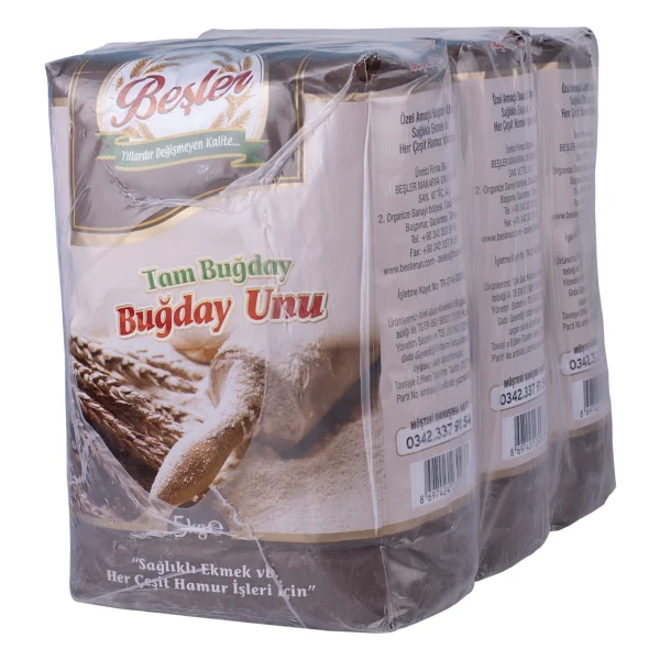 Beşler 5 Kg Tam Buğday Unu - Görsel 3