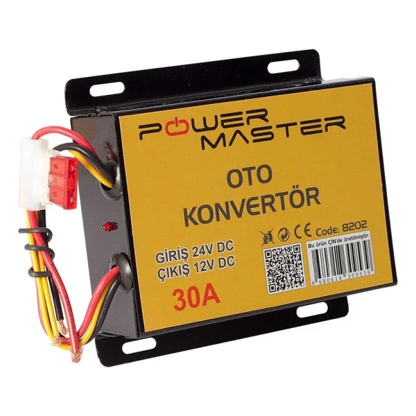 Powermaster Pm-8202 24v Dc / 12v Dc 30 Amper Oto Konvertör - Görsel 9