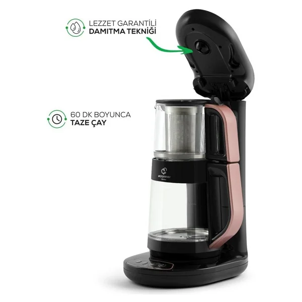 Karaca Çaysever Robotea Connect 3in1 Cam Çay Makinesi - Görsel 3