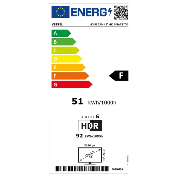 Vestel 43u9630 4K Ultra HD 43" 109 Ekran Uydu Alıcılı Smart LED TV - Görsel 6