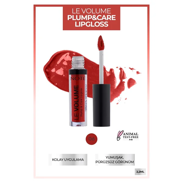 Note Le Volume Plump & Care 06 Hearthbreaker Dudak Parlatıcısı - Görsel 2