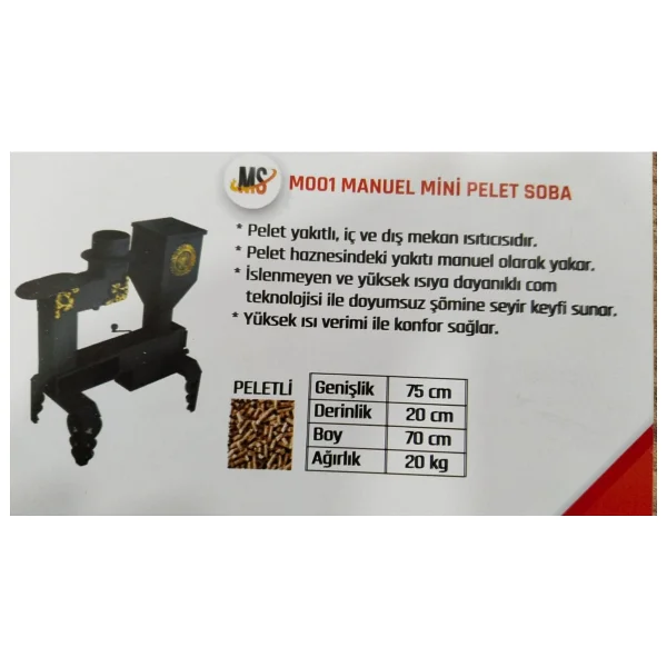 Etinova M001 Mini Pelet Sobası - Görsel 4