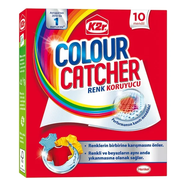 K2r Colour Catcher Renk Koruyucu Mendil 10'lu - Görsel 6