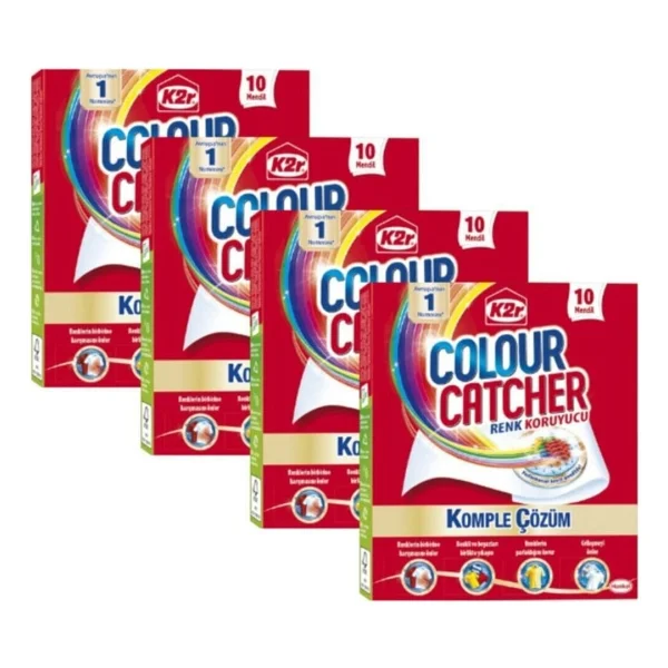 K2r Colour Catcher Renk Koruyucu Mendil 10'lu 4 Adet - Görsel 2