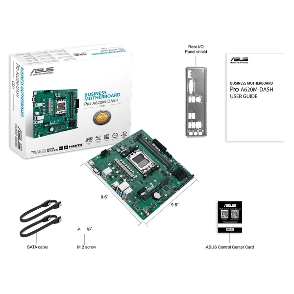 Asus Pro A620m-Dash-Csm AMD Am5 DDR5 Micro Atx Anakart - Görsel 6
