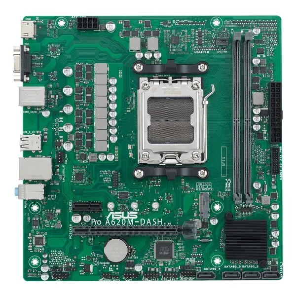 Asus Pro A620m-Dash-Csm AMD Am5 DDR5 Micro Atx Anakart - Görsel 2