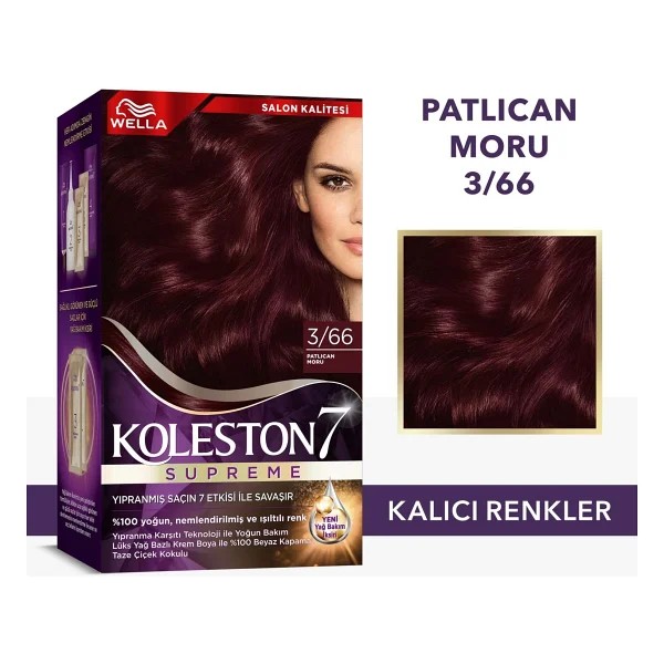 Koleston Supreme 3.66 Patlıcan Moru Saç Boyası - Görsel 2