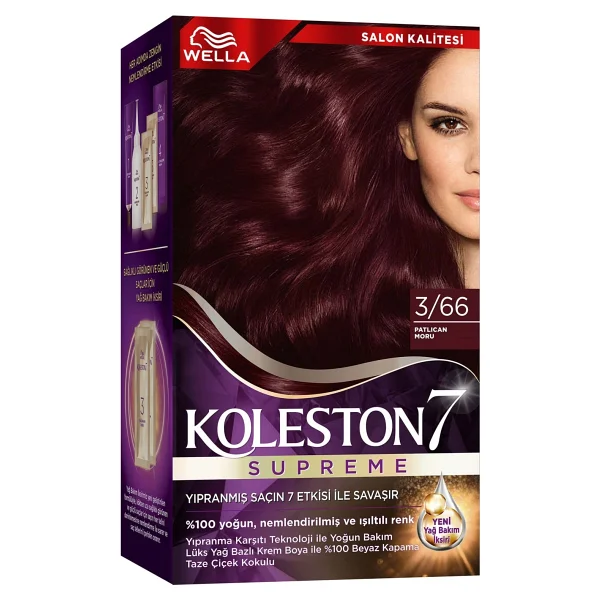Koleston Supreme 3.66 Patlıcan Moru Saç Boyası - Görsel 4