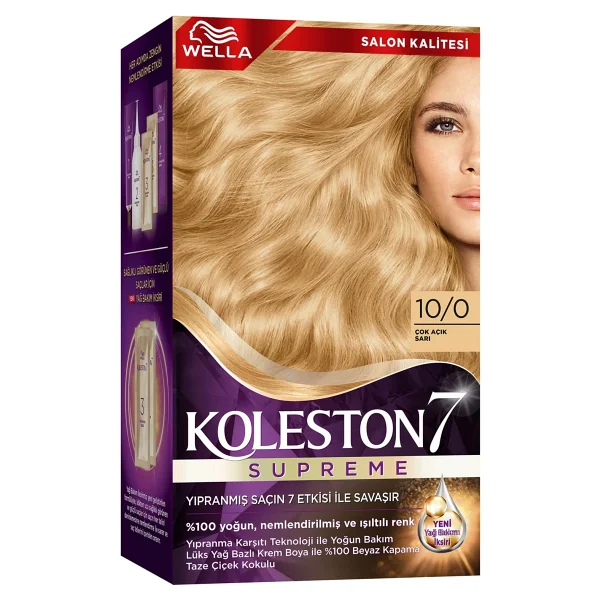 Koleston Supreme 10.0 Çok Açık Sarı Saç Boyası - Görsel 10