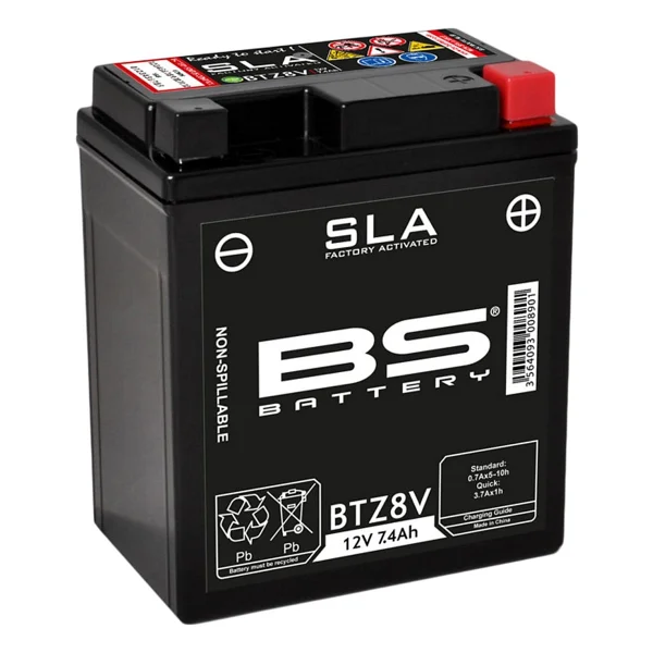 Bs Btz8v Sla 12 V 7.4 Ah 120 A En Motosiklet Aküsü - Görsel 6