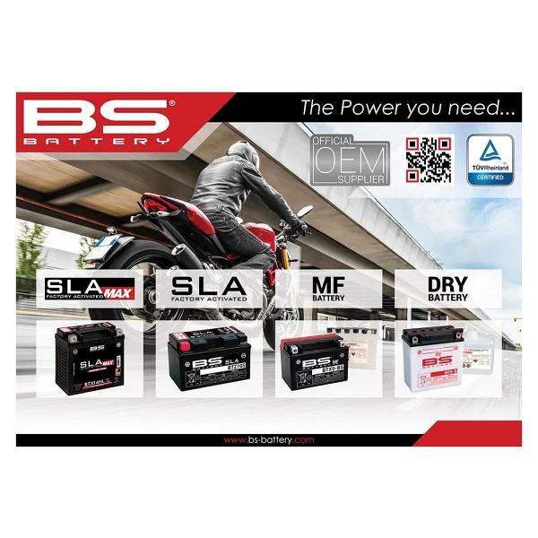 Bs Btz8v Sla 12 V 7.4 Ah 120 A En Motosiklet Aküsü - Görsel 4