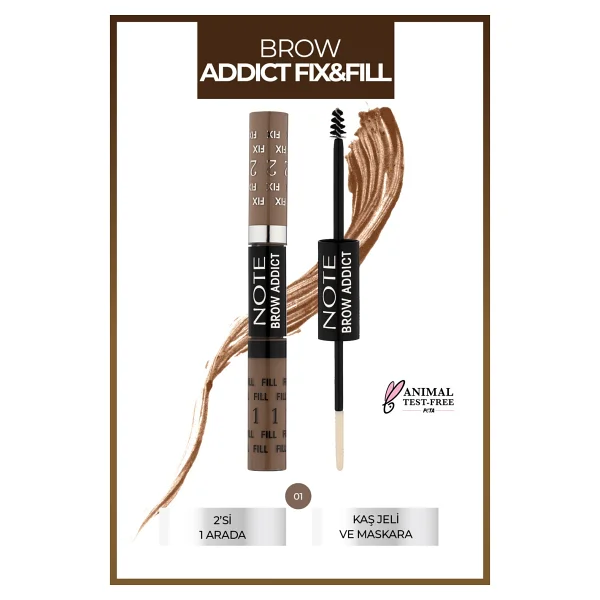 Note Brow Addict Fix & Fill 01 2' Si 1 Arada Kaş Farı - Görsel 6