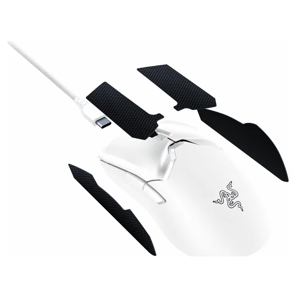 Razer Viper V2 Pro RZ01-04390200-R3G1 Beyaz Optik Kablolu/Kablosuz Oyuncu Mouse - Görsel 5