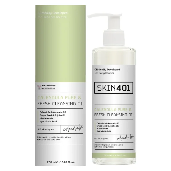 Skin401 Kalendula Saf & Tazeleyici 200 Ml Yüz Temizleme Yağı - Görsel 3