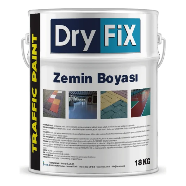 Dryfix Traffic Paint 18 Kg Zemin Boyası - Görsel 4