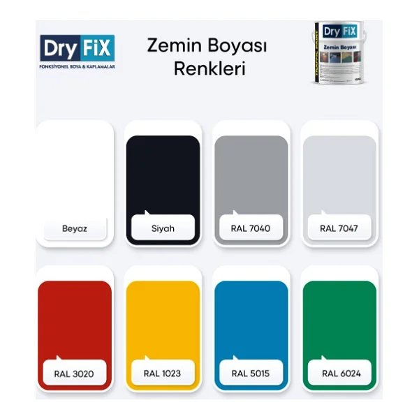 Dryfix Traffic Paint 18 Kg Zemin Boyası - Görsel 2