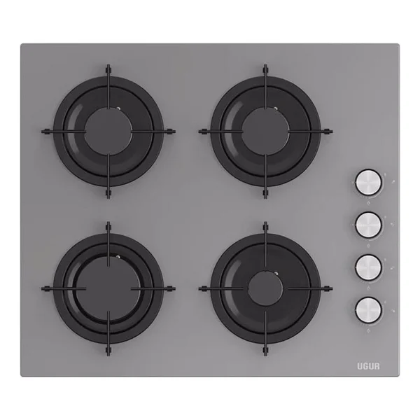 Uğur Uao 6040w0 Gcy Csr1 Gri Cam Ankastre Ocak - Görsel 5