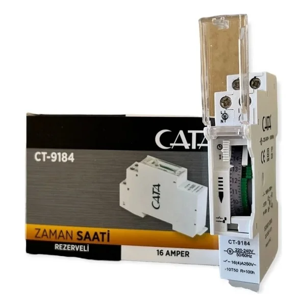 Cata Ct-9184 Otomat Tipi Zaman Saati Rölesi - Görsel 3
