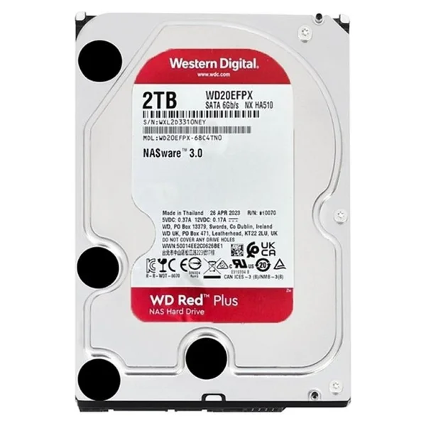 Western Digital Red Plus Wd20efpx Sata 3.0 5400 Rpm 3.5" 2 TB Harddisk - Görsel 2