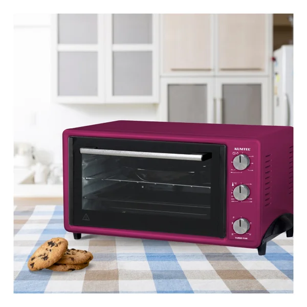 Kumtel LX-3525 40 lt Fuşya Mini Fırın - Görsel 2