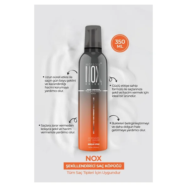 Morfose Nox Ultra Strong 350 Ml Saç Şekillendirici Köpük - Görsel 2