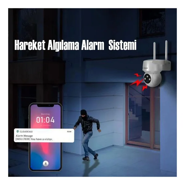 Cata Ct-4051 Full HD Ip Wi-Fi Güvenlik Kamerası - Görsel 3