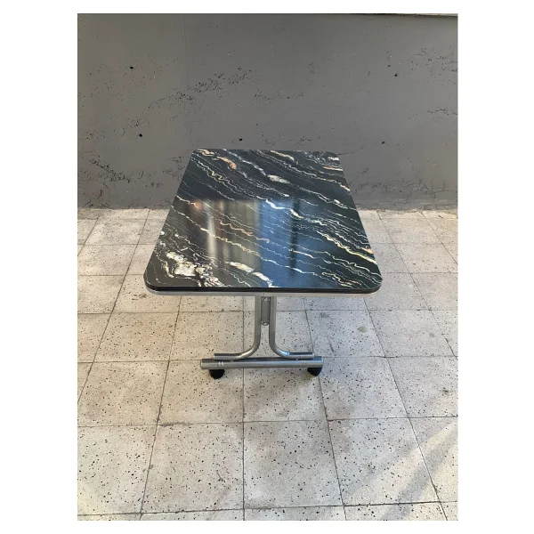 Eralya Tekerlekli Orta Sehpa, Pratik Orta Sehpa, 70x110cm Masa, Çok Amaçlı Masa, Tekerli Sehpa - Görsel 2