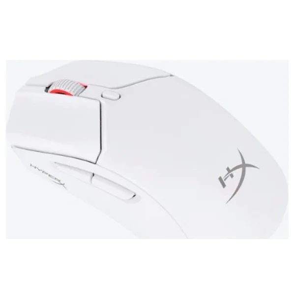 Hyperx Pulsefire Haste 2 Beyaz Makrolu Şarjlı Optik Kablolu/Kablosuz Oyuncu Mouse - Görsel 2