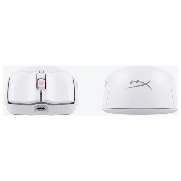 Hyperx Pulsefire Haste 2 Beyaz Makrolu Şarjlı Optik Kablolu/Kablosuz Oyuncu Mouse - Görsel 3