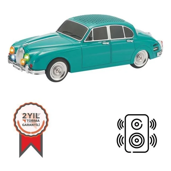 Wster Ws-596 Krem Araba Nostaljik Radyo - Görsel 4