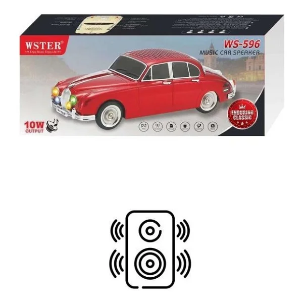 Wster Ws-596 Krem Araba Nostaljik Radyo - Görsel 2