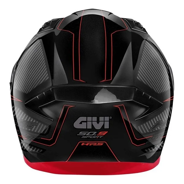 Givi 50.9 Enigma Full Face Siyah Kırmızı Kask - Görsel 4