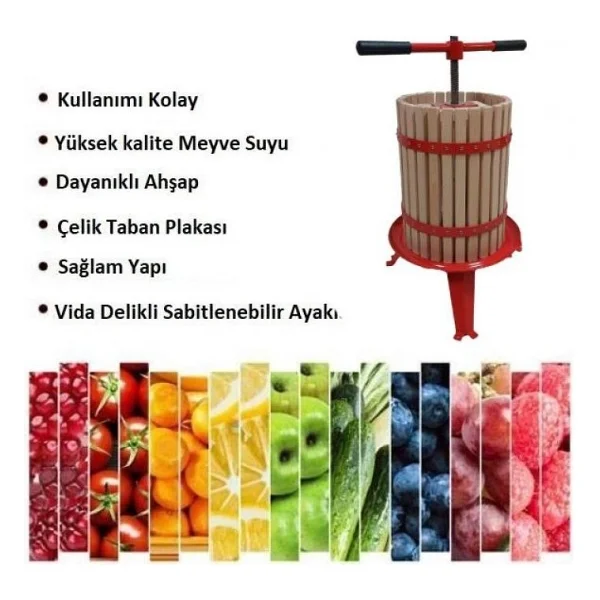 Fenglin Fp 18 18 Lt Ahşap Meyve Sıkma Pres Makinesi - Görsel 2