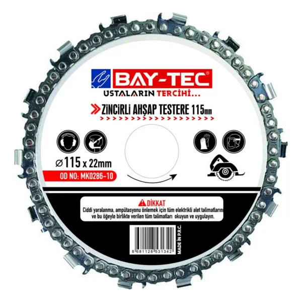 Bay-Tec MK0286-12 Zincirli Ahşap Testere 180MM - Görsel 2