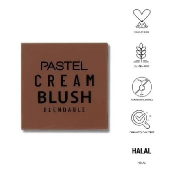 Pastel Cream Blush 50 Brownie Krem Allık - Görsel 7
