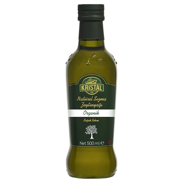 Kristal Organik Natürel 500 Ml Cam Sızma Zeytinyağı - Görsel 2
