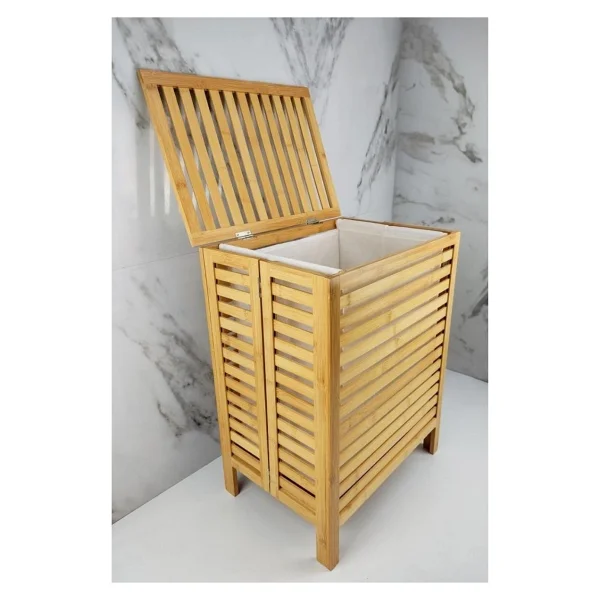 Digithome Bambu Çamaşır Kirli Sepeti Banyo Düzenleyici - Db-0034 - Görsel 9