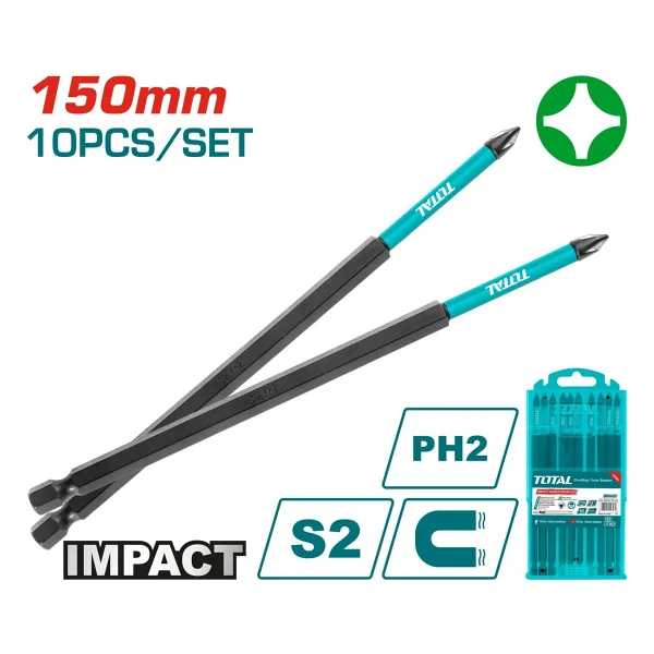 Total Darbeli 150mm Ph2 Bits Ucu - Tacım16ph263 - Görsel 2