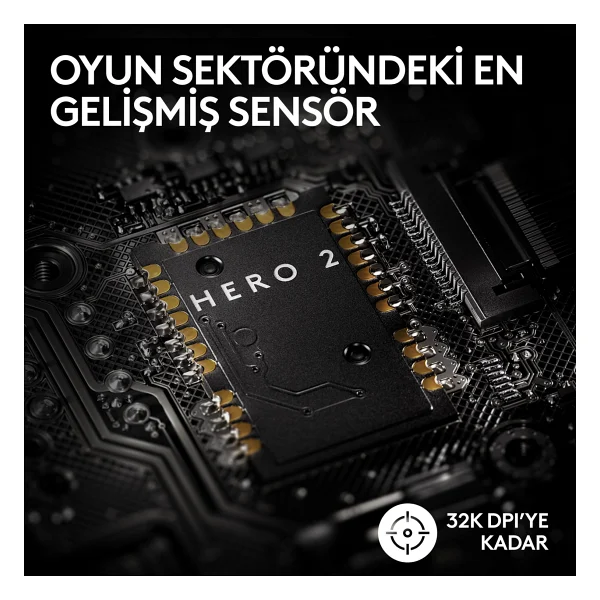 Logitech G Pro X Superlight 2 910-006798 Pembe Lightspeed Hero Şarjlı Optik Kablosuz Oyuncu Mouse - Görsel 4