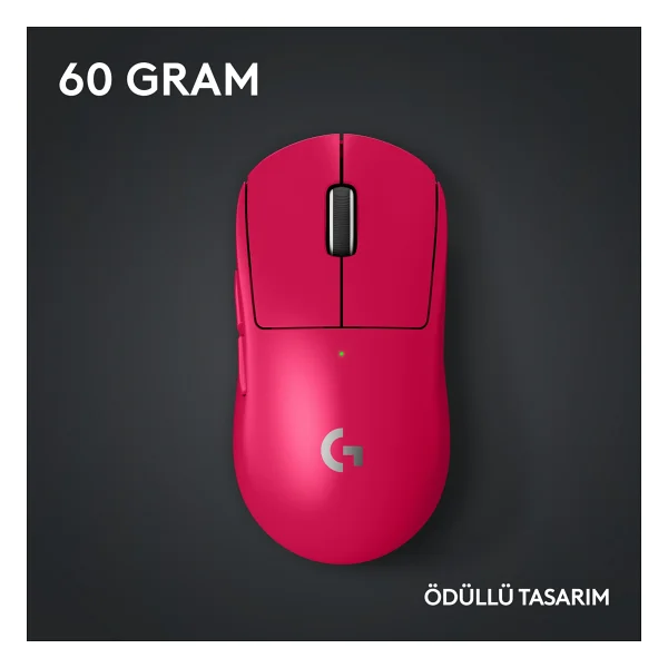 Logitech G Pro X Superlight 2 910-006798 Pembe Lightspeed Hero Şarjlı Optik Kablosuz Oyuncu Mouse - Görsel 8