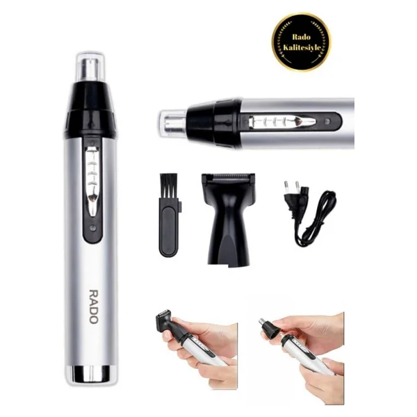 Rado Pro Şarjlı Kulak Burun Kılı Temizleme Tüy Kesme Ense Favori Düzeltme Tıraş Makinesi - Görsel 2