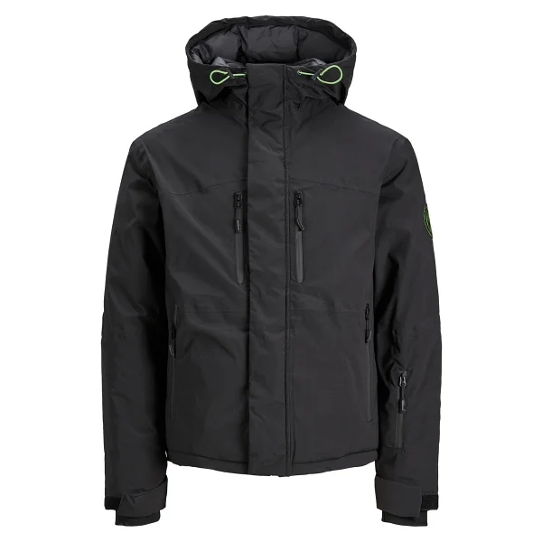 Jack&Jones Alpine 12241637 Kapüşonlu Siyah Erkek Mont - Görsel 6