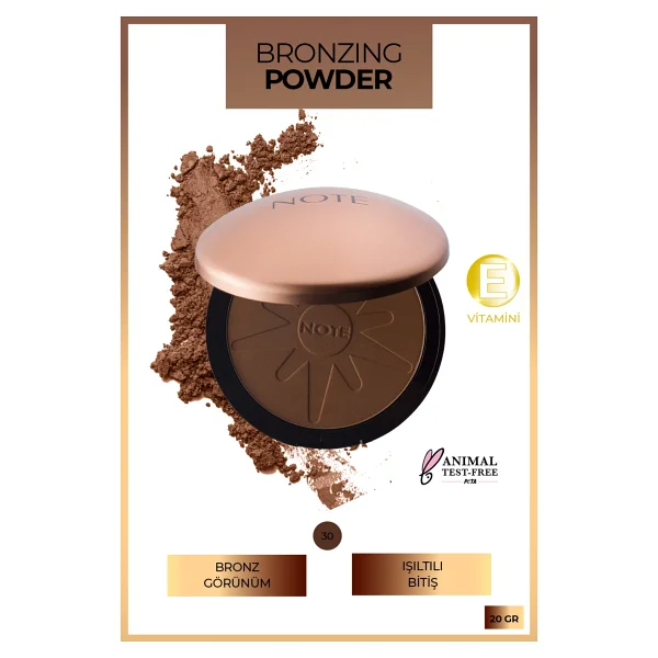 Note Bronzing Powder 30 Koyu Bronz Bronzer - Görsel 3
